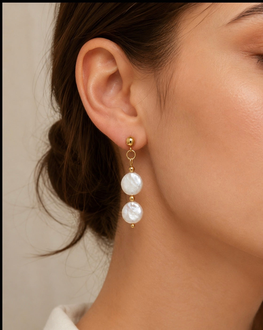 The Selene & Capri Gold Filled AAA Layered Pearl Necklaces