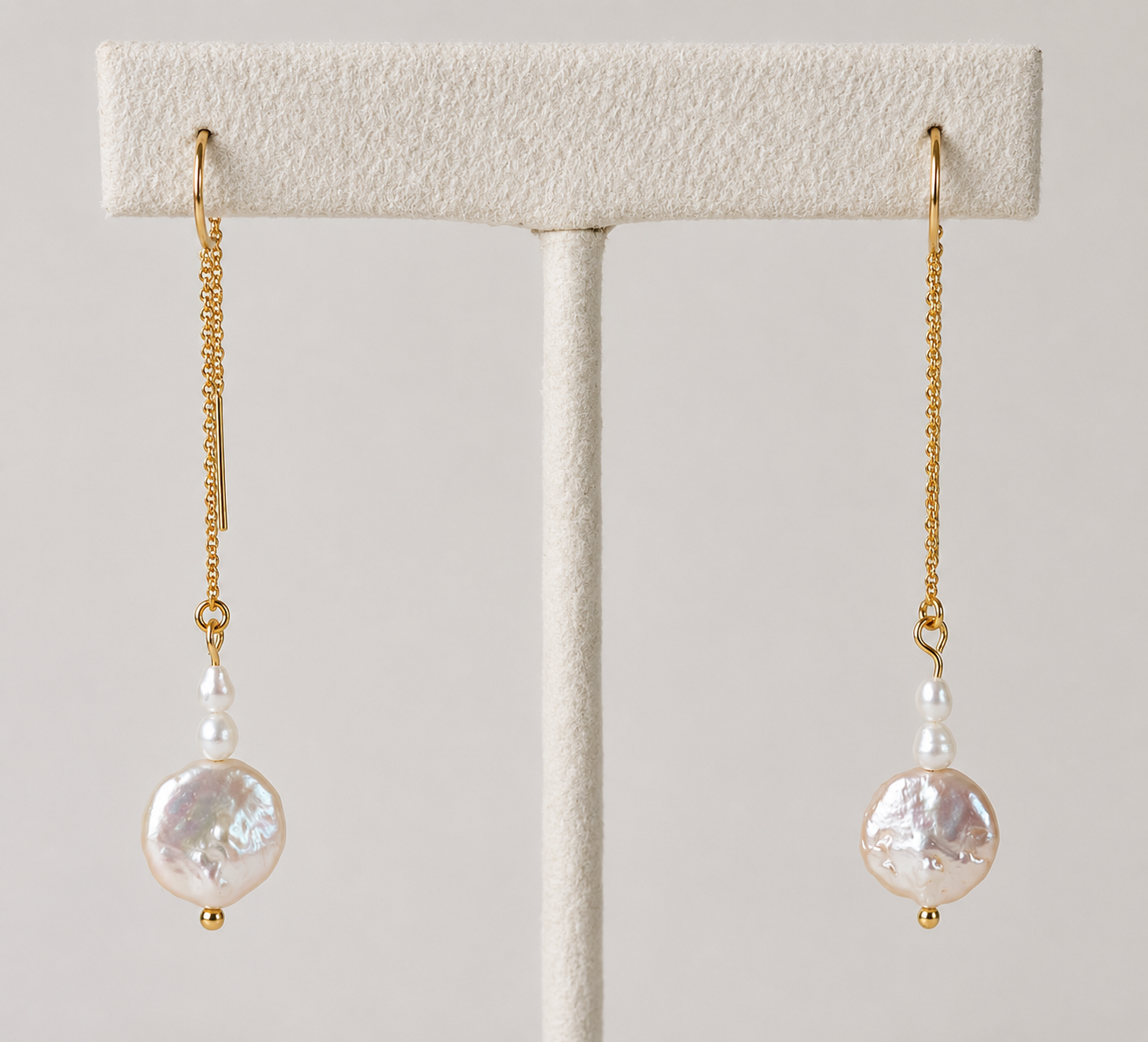 Maree 14k Gold Filled Freshwater Pearl Threader Earrings